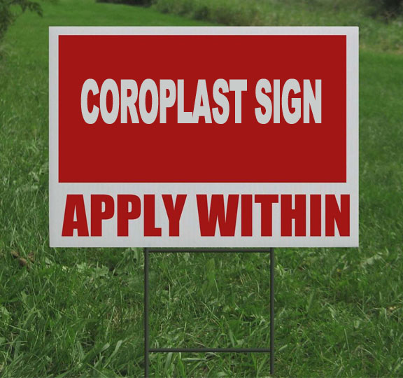 Coroplast Lawn Signs