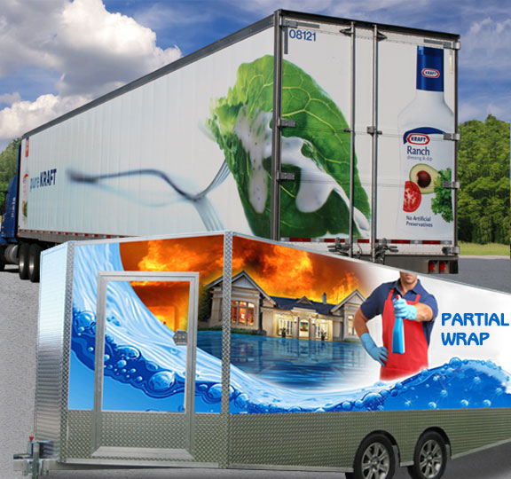 Truck And Trailer Wrap