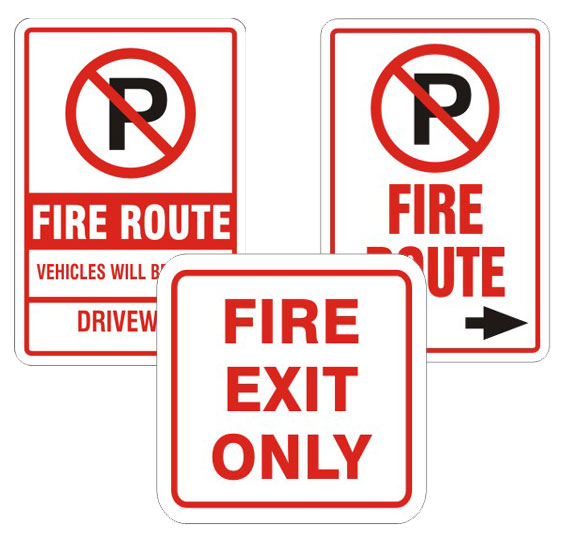 Fire Route Sign
